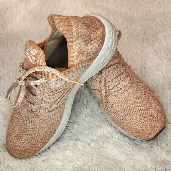 New Balance Fresh Foam CRUZ Sockfit Flyknit Pink Women's Running Shoes Sz 9.5 - Picture 4 of 11